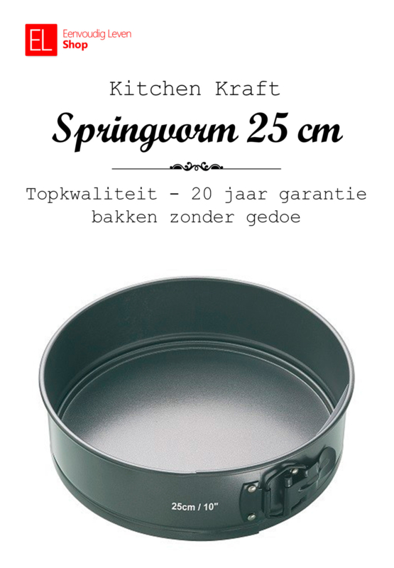 Tol worst zoon Bakvorm - Springvorm - 25 cm - 20 jaar garantie! | Keukenspullen |  Eenvoudig Leven Shop