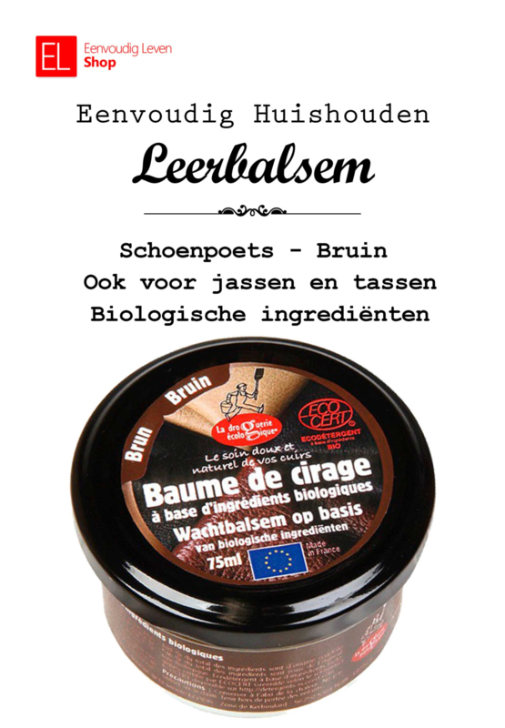 Leerbalsem - Schoenpoets - Bruin - 75 ml - Ook voor jassen en tassen
