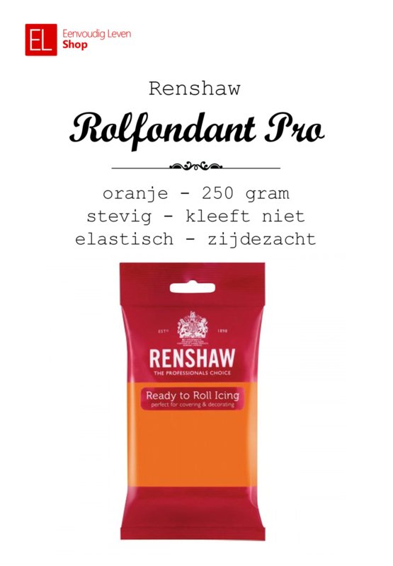 ***Rolfondant - Renshaw - 250 gram - Oranje