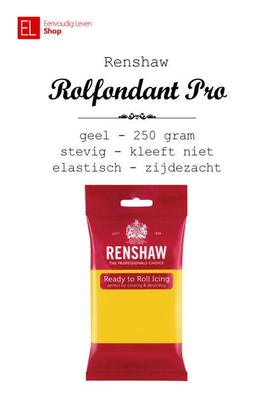 Rolfondant - Renshaw - 250 gram - Geel