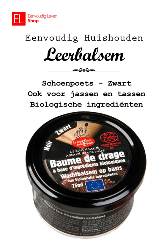 Leerbalsem - Schoenpoets - Zwart - 75 ml - Ook voor jassen en tassen