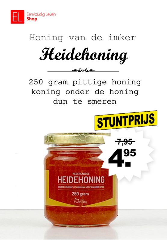 Honing van de imker - AKTIE- Heidehoning - 250 gram