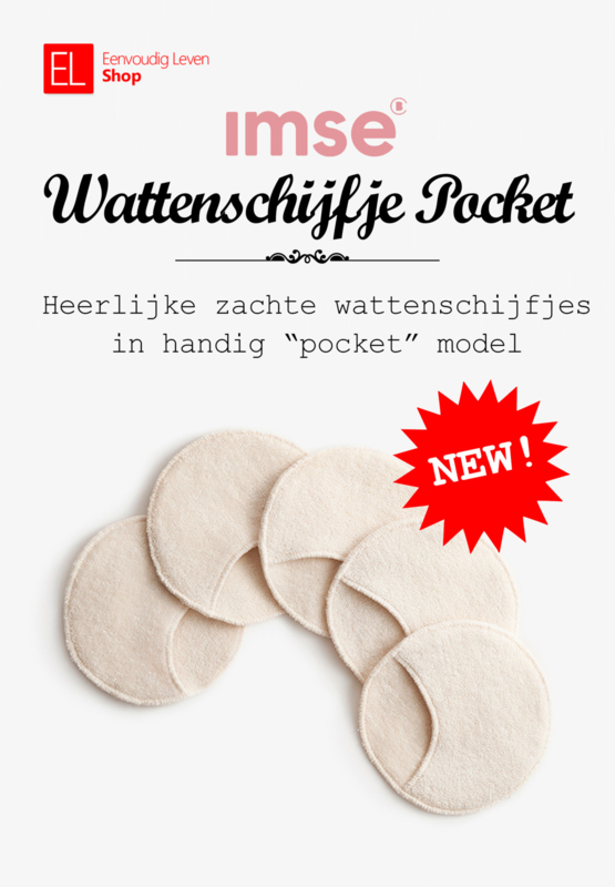 Imse - Wattenschijfjes Pocket - wasbaar - zacht eco-flanel - 5 stuks