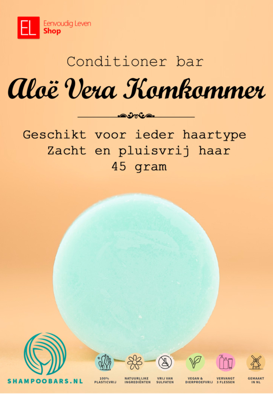 Shampoo Bars - Conditioner - Aloë Vera Komkommer