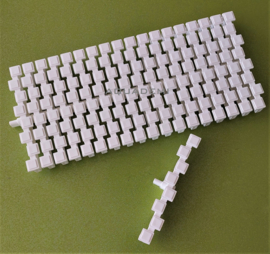 Plastic jacuzzi grating 200mm for overflow channel (squares)