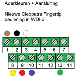 Fingertip bediening Cleopatra - 3 toets
