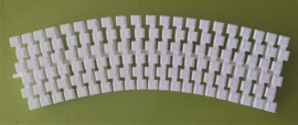 Plastic jacuzzi grating 150mm for overflow channel (squares)