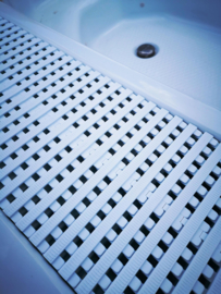 Overflow grating 245mm white 22mm