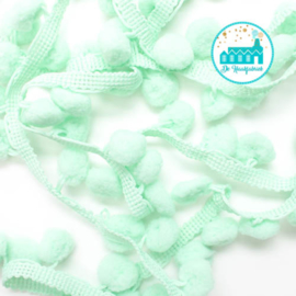 Pompon Strip Pastel Green 1 meter / pompons 1 cm