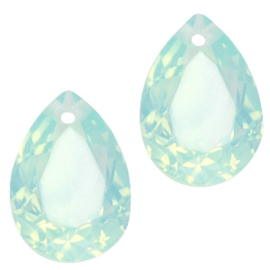 Glashanger 10x14mm LIGHT GREEN TURQUOISE OPAL