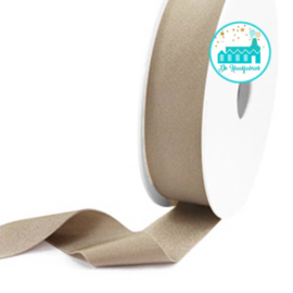 Ibiza Elastiek voor armbandjes taupe 25 mm