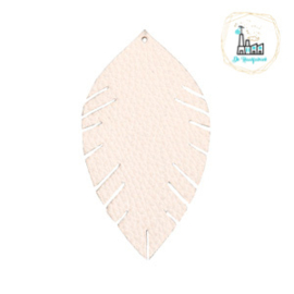 Imi leer hangers leaf Pink Small