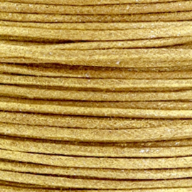 Waxkoord metallic 1.0mm Golden brown