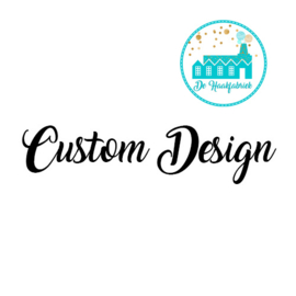 Big Labels 8 cm x 3 cm 'Custom Design' transverse