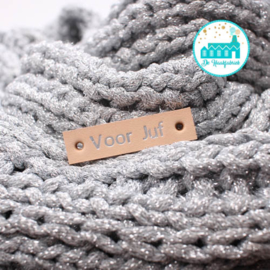 Leren Label Voor Juf