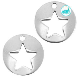 Metal Label Star 14 mm