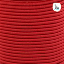 Koord Elastiek Rood 1 meter 3 mm breed