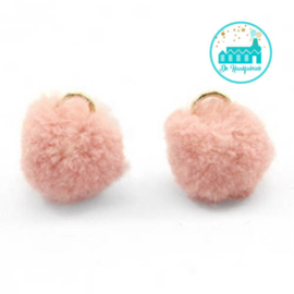 Mini Pompons 15 mm Oud Roze