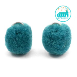 Mini Pompons 15 mm Petrol