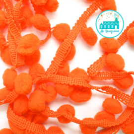 Pompon Strip Orange 1 meter / pompons 1 cm