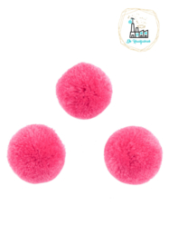 Pompon Stof 30MM Fuchsia