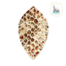 Imi leer hangers leaf snake Beige-brown Small