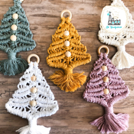 Macrame Patroon  Kerstboompje