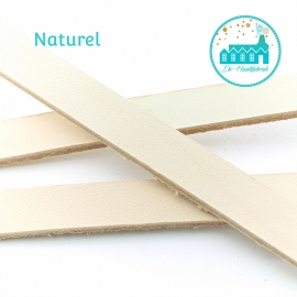 Leer Naturel Leer 1,5  cm breed ongeveer 110 cm