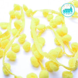 Pompon Strip Yellow 1 meter / pompons 1 cm