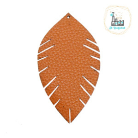 Imi leer hangers leaf Cognac Small