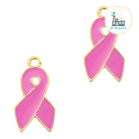 bedels ribbon Goud-pink 18 x 10 MM