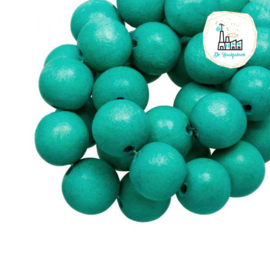 Houten Kralen 12MM Turquoise