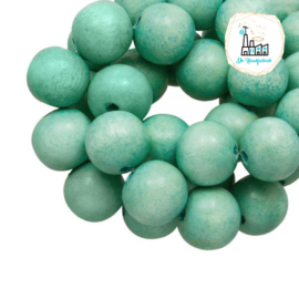 Houten Kralen 12MM Mint Groen