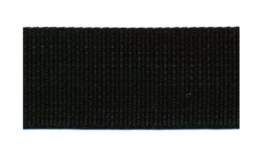 Tassenband 30MM Zwart Katoen