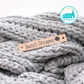 Leren Label Sweet Dreams Bedrukt