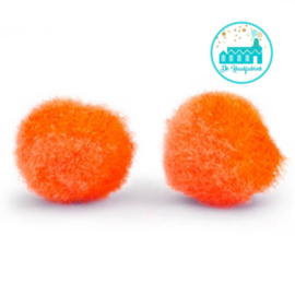 Mini Pompons 15 mm Oranje