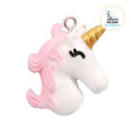 Unicorn Bedel White-pink 28x23mm