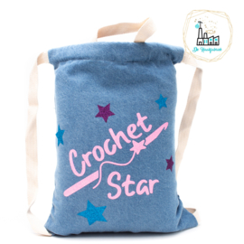 PROJECT BAG Jeans Licht Crochet Star