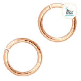 Karabijn slot 12 mm rose goudkleurig