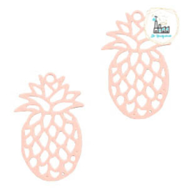 Bedel Bohemian ananas Light pink  19 mm x 12 mm