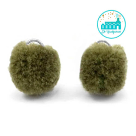 Mini Pompons 15 mm Dark Olive