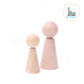 Peg Doll Houten Poppetjes 6 cm hoog