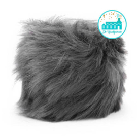 Pompon artificial fur 8 cm Antracite