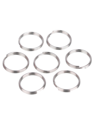 Ringetjes Dubbel 12 mm zilver