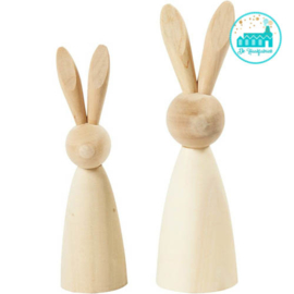 Wooden Rabbits per set
