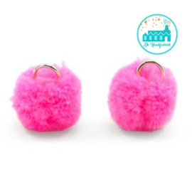 Mini Pompons 15 mm Hot Pink