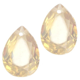 Glashanger 10x14mm LIGHT TOPAZ OPAL