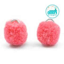 Mini Pompons 15 mm Oranje / Roze