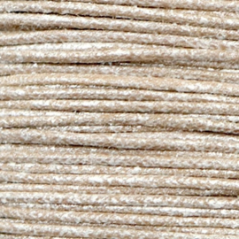 Waxkoord metallic 1.0mm Tan grey