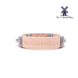 Leren Armband You are one in a Million 004